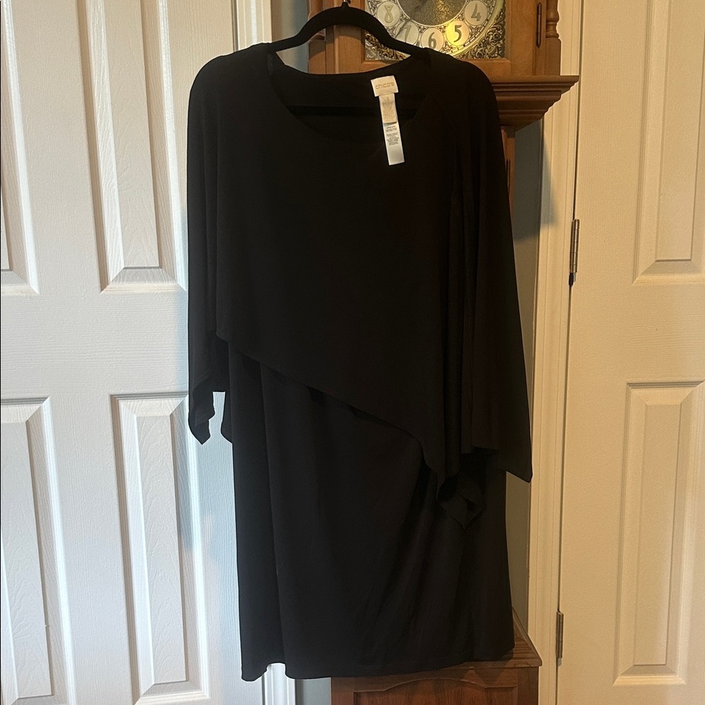 Chico's Elegant Black Asymmetrical Dress